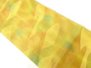 リサイクル　抽象模様織出し名古屋帯